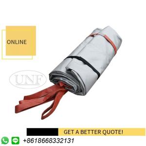 China Emergency Grey Glass Fiber Cloth Large Fire Resistant Blanket 5m X 8m For Car factory