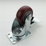 100KG 100mm Castors Heavy Duty 4 PVC Swivel Plate Caster Wheels