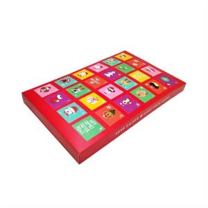 China Custom Design Printed Cardboard Gift Packaging Paper Cardboard Advent Calendar Boxes on sale
