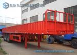 60 Ton Heavy Flatbed Semi Trailer FUWA Tri Axles Semi Cargo Trailer
