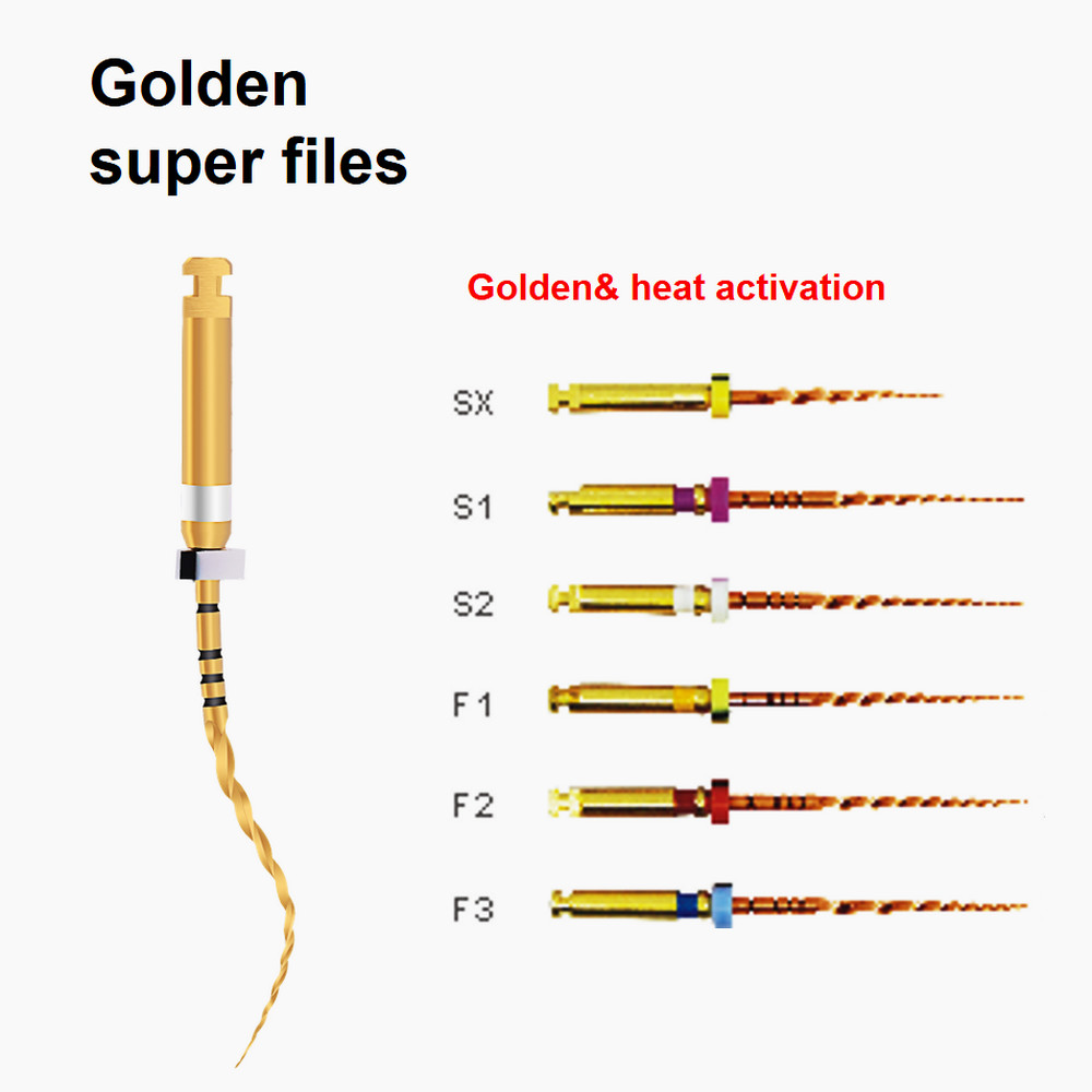 Sup-taper Files Gold With NITI CE / ISO / FDA Certificate Medical Products