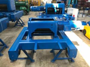 China 4/1 Rope Reeving Foot Mounted Hoist Fixed Type For Wire Rope Without Trolley factory
