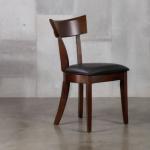 Customized Size Restaurant Chair Wood Frame Leather Soft Thick Cushion Seat
