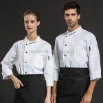 Hot Fashion Chef Uniform Pure Color Restaurant Bar Uniforms Chef Jacket for