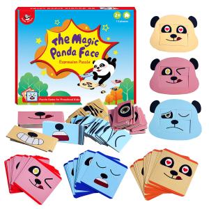 China Facial Features Change Expressions Play Teaching Aids Kindergarten Handmade Toys Children'S Puzzke factory