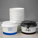 OEM 10.82oz Disposable Paper Ice Cream Cups For Nuts Dried Fruits