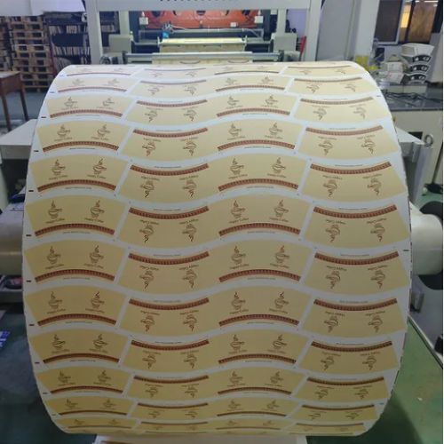 Food Grade Customizable PE Coated White Paper Cup Rolls Flexography Printing