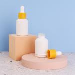 30ml Frosted White Decorative Essential Oil Dropper Bottle For Cosmetics