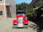 Elegant Classic Design Red Color Vintage Club Car 4 Row For 11 Passenger