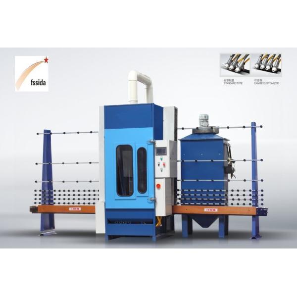 China Vertical Glass Sandblasting Machine Customized Color Design and Mechanical Text Report factory