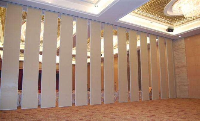 100 mm Thickness Banquet Hall Movable Wall Board / Folding Sliding Partition Walls