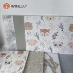 Noise Reduction Woodgrain Print PET Decorative Acoustic Panels 9mm Thick