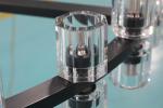 Elegant Chrome Finish Crystal Chandelier in 140CM Diameter
