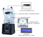 220V Low Voice Electric Household Mixer 1500Ml Power Blender Mixer for Ice Drink