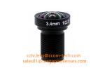 1/2.3" 3.4mm F2.8 16MP M12x0.5 mount non-distortion lens, megapixel low
