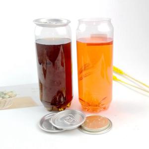 China Labeling 650ml PET Plastic Cold Brew Coffee Jar With RPT EOE Lid factory