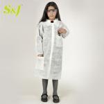 S&J Factory Price Nonwoven Disposable PP white Lab Coat Non woven for Kids or