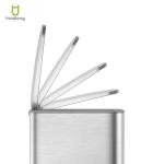 11.5L*3 Stainless Steel Soft Close Square Pedal Trash Bin for Office Waste Bin
