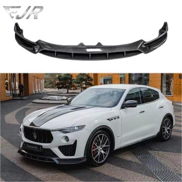 2019- Maserati Levante GTS Trofeo Gransport GTS Front Bumper Lip Carbon Fiber