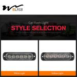6LED Car Side Marker Lights Trucks Strobe Lamp LED Flasher Warning Lights