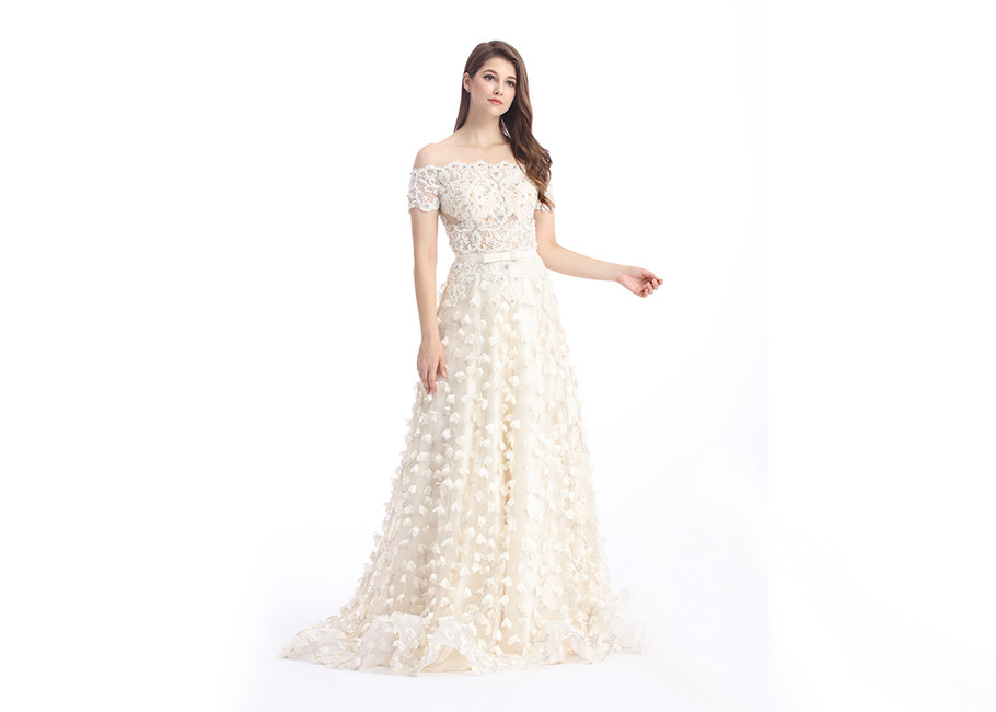 Back Bottom Sexy Vintage Banquet Dresses / Simple Formal Evening Gowns