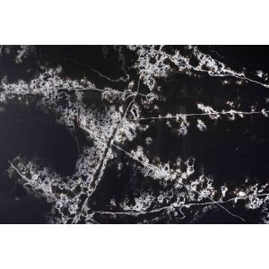 Black Calacata Artificial Quartz Kitchen Countertop With Coherent Pattern