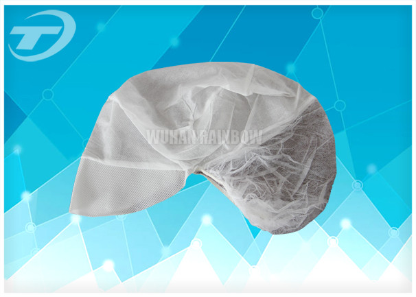 Women SPP Snood Disposable Surgical Caps With Peak And Hairnet