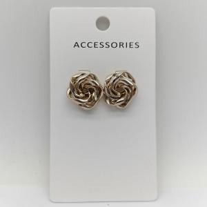 China Fashionable Metal Swirl Flower Earrings Large and Unique Shapes factory