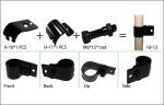 Black Metal Steel Pipe Flexible Connectors , Black Pipe Clamp Joints In Pipe