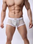 Mens Sexy Boxer Shorts Xl See Through Mesh Waistband Briefs Club Wear Customized