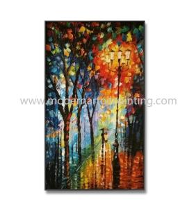 China Hand Painted Thick Palette Knife Oil Paintings Canvas For Interior Decoration factory