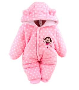 China Winter custom baby clothes fleece lined newborn baby rompers factory