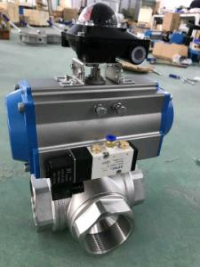 China Pneumatic Actuator Ball Valve Manufacturers factory