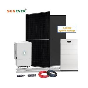 China Three Phase Hybrid Solar Energy System Commercial 220v/380v 50hz Output Frequency factory