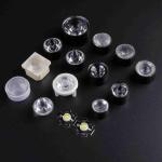 15mm Round PMMA Led Fiber Optical Lens 15 x 45degree , ROHS