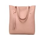 PU Leather Handbags with Tassel Big Capacity Shopping Bags Low Price Shoulder
