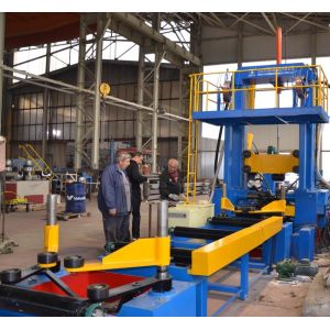 H Beam Submerged Arc Welding Machine 800mm Integrating Assembly Flange