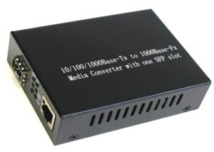 China Fast Ethernet Media Converter 1000Mbps with 1 SFP Slot and 1 Ethernet Port factory