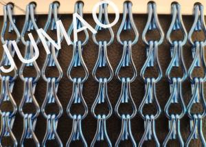 China Oxidation Treatment Metal Chain Link Curtains Sparkling Durable For Kitchens factory