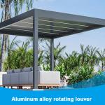 Gatehouse open-air sun room Outdoor canopy flipped louver gazebo shed four