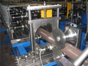 China 20 Stations Manual Downspout Roll Forming Machine , Tube Roll Forming Machine factory