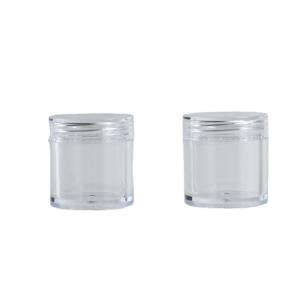China 10ml Plastic PS Facial Cream Container Mini Sample Jar for Essential Oil Capacity 10ml factory