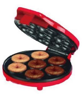 China 700W Easy Using Electric Snack Maker Red Color For Making 7 Mini Donut factory