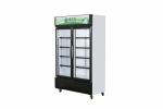 Supermarket Transparent Glass Door Display Refrigerator Vertical Bottle Chiller