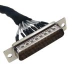 D Sub HDTVs Custom Cable Assemblies 44 Pin Right Angle Connector