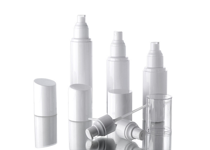 White 100ml Plastic Cosmetic Packaging Bottle With Cap