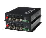 HD 4 channel RS485 3G SDI fiber video transmitter used digital optical