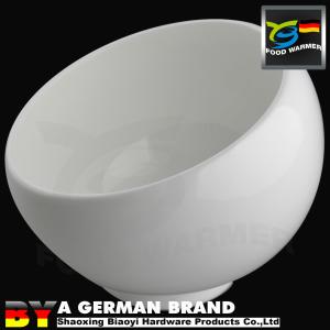 China 5 Star Hotel Supply LD Bone China 4&quot; White Porcelain Oblique Open Bowl for Sauce and Cream factory