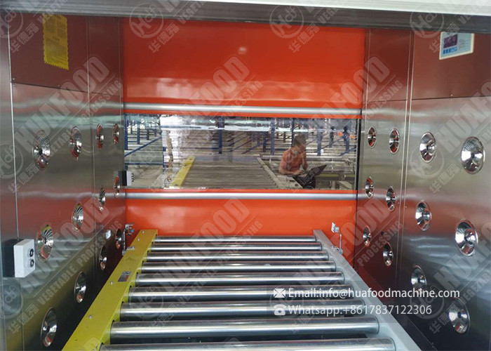 Tunnel Passageway Automatic Door Multi Person Cleanroom Air Shower