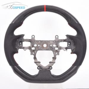 China Black Honda Perforated Leather Steering Wheel Carbon Fiber High Gloss factory